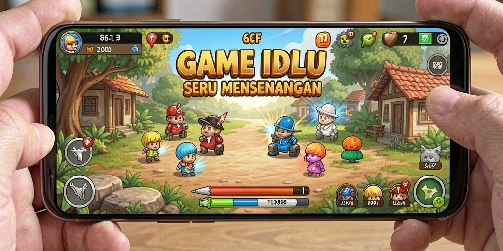 Tampilan menarik dari gameplay <strong>6CF</strong> yang menyenangkan dan santai.