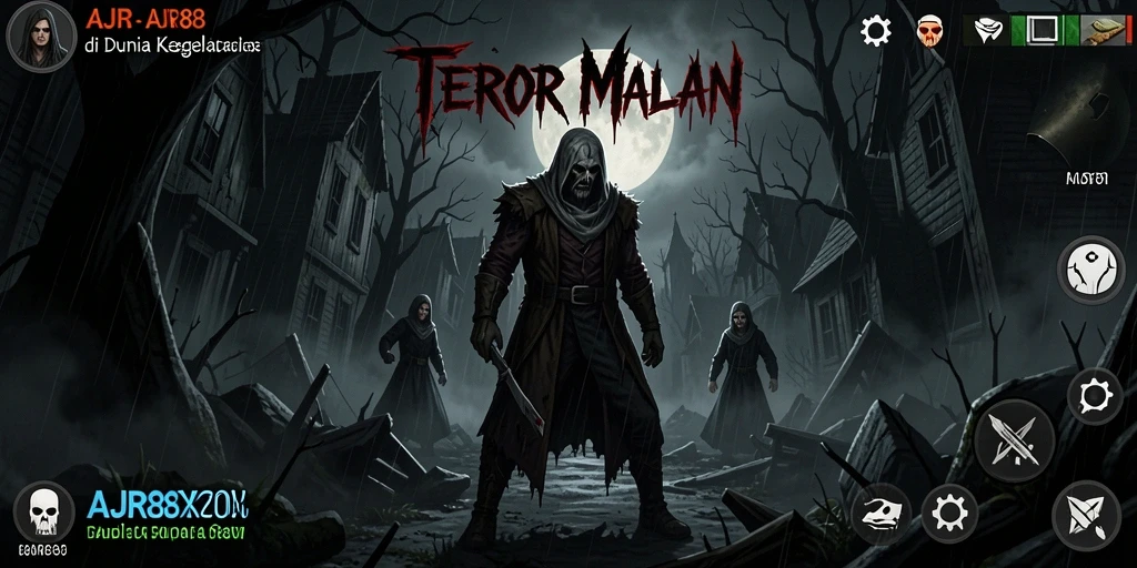 Screenshot gameplay menyeramkan dari AJR88 yang menampilkan aksi mendebarkan.