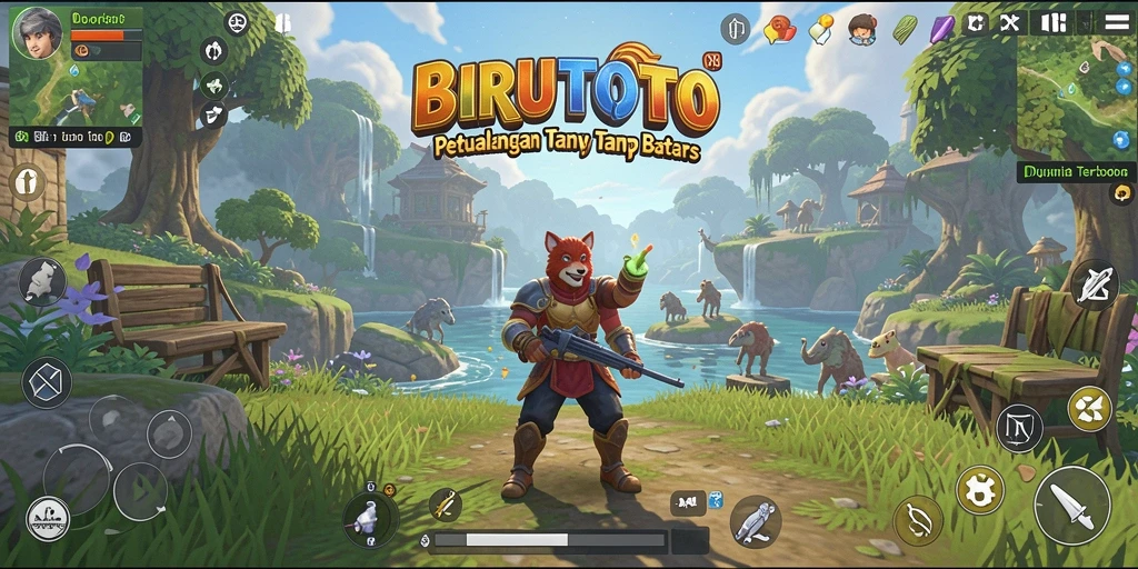 Screenshot BIRUTOTO menampilkan eksplorasi luar biasa dalam dunia terbuka.