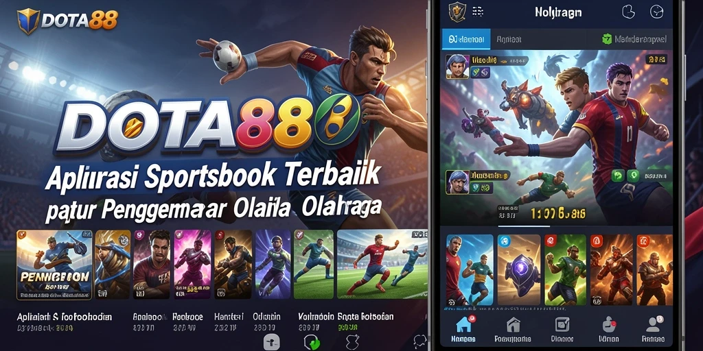 Screenshot utama DOTA88 menampilkan tampilan antarmuka sportsbook yang menarik.
