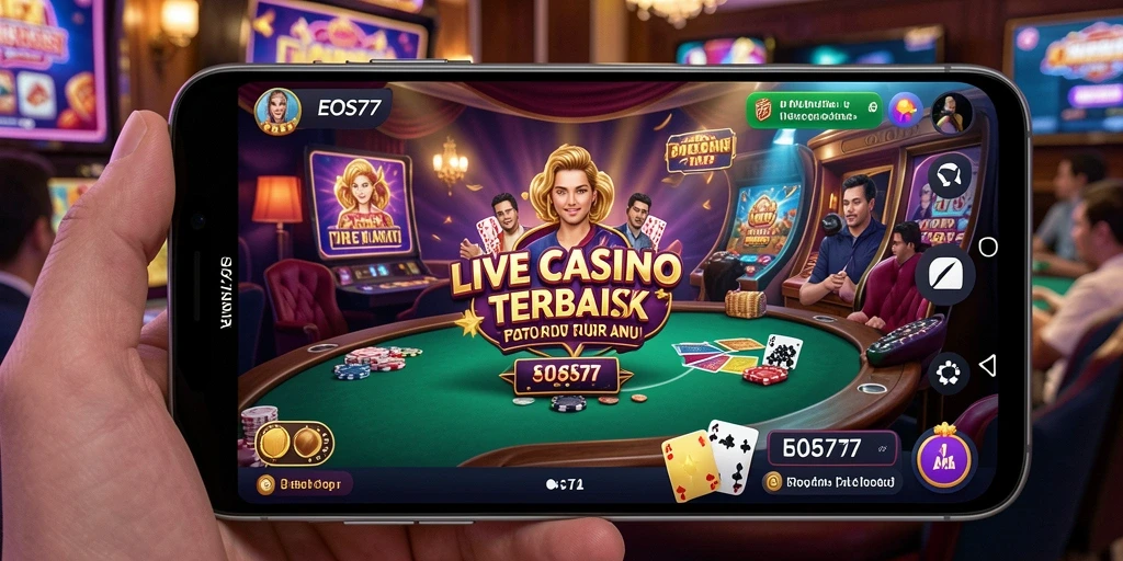 Tampilan gameplay Live Casino yang menegangkan dan interaktif.