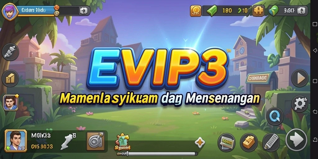 Tangkapan layar menunjukkan gameplay EVIP3 yang menawan dan interaktif.