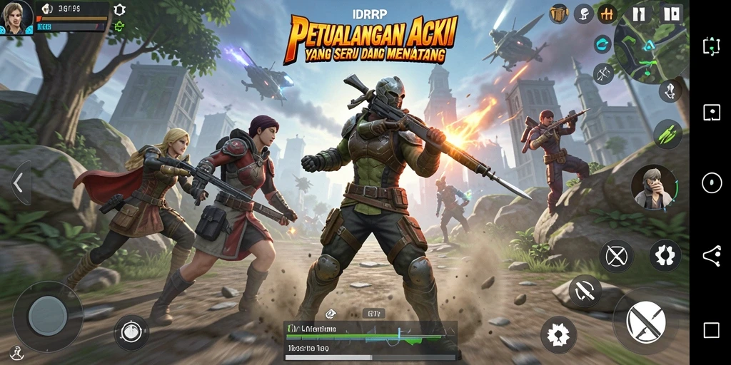 Screenshot menampilkan aksi seru di IDRRP dengan grafis menawan.