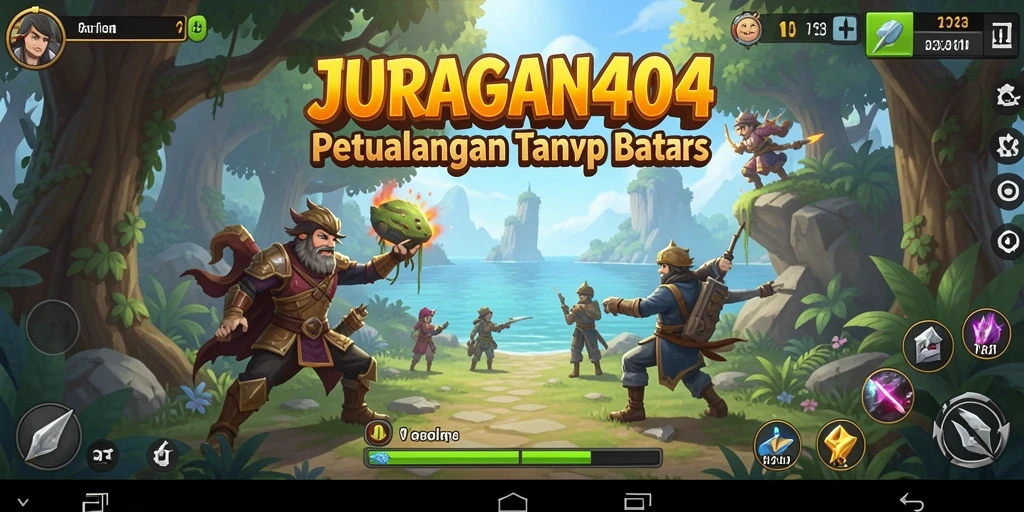 Tampilan gameplay JURAGAN404 yang menakjubkan dan penuh tantangan.