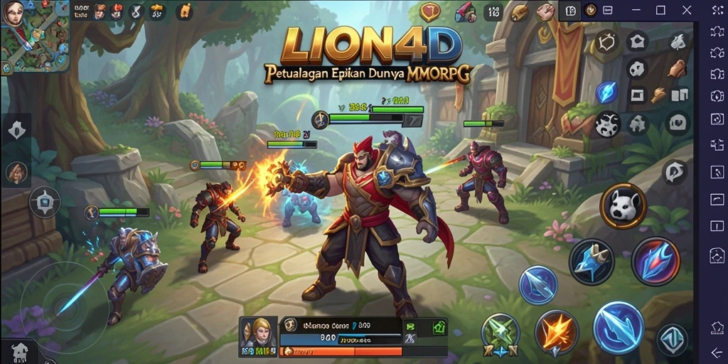 Tangkapan layar gameplay LION4D yang menampilkan petualangan mendebarkan.