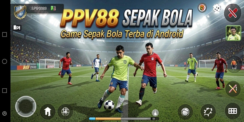 Tampilan menarik dari gameplay PPV88 dengan aksi sepak bola yang seru.