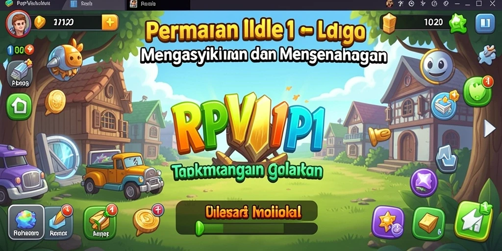 Tampilan gameplay Idle yang menyenangkan dan interaktif.