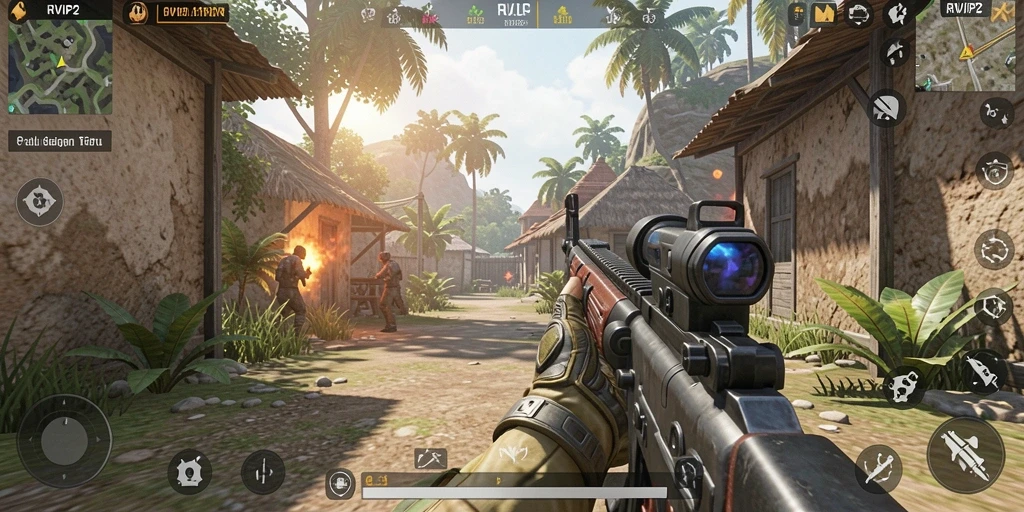 Tampilan gameplay seru dari RVIP2 di dunia TPS.