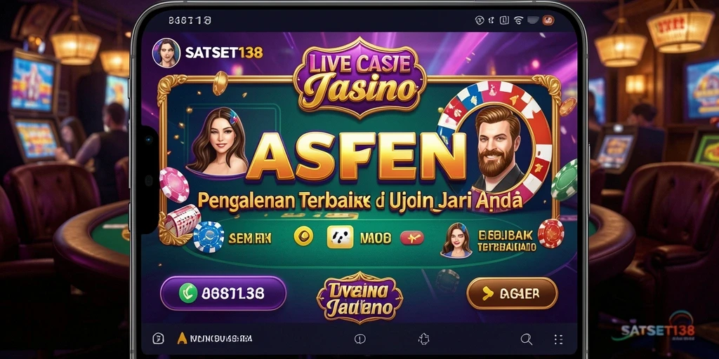Tampilan gameplay SATSET138 yang mendebarkan dan interaktif di Live Casino.