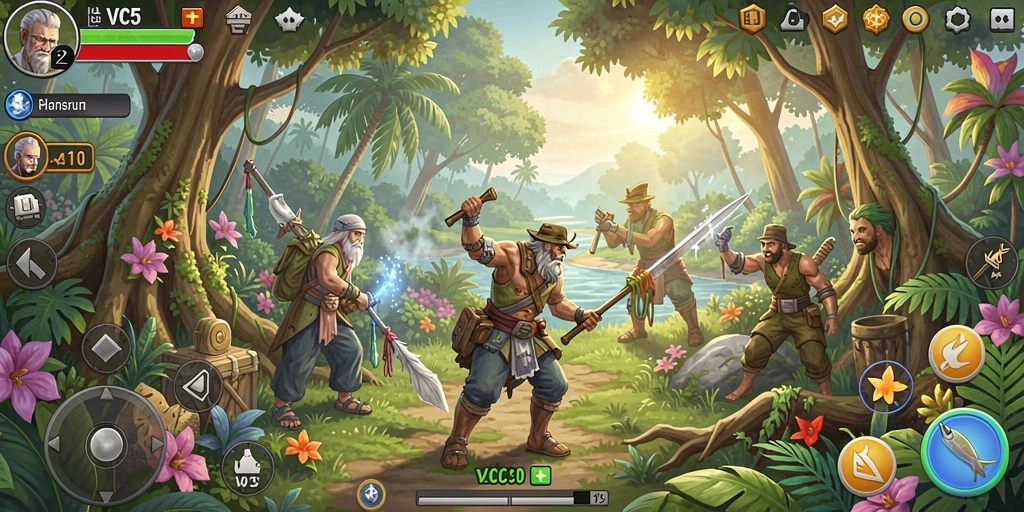 Gameplay VC5 menampilkan karakter yang berinteraksi dalam simulasi kehidupan.